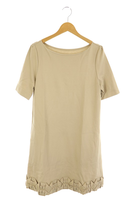 FOXEY NEW YORK(フォクシーニューヨーク) ワンピース ミニ 半袖 ボートネック レディース  40