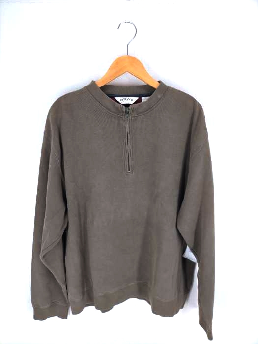 ORVIS(オービス) 90S コットン ハーフジップ プルオーバースウェット メンズ  XL