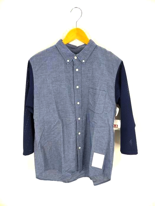 PHENOMENON(フェノメノン) 15SS メッシュ切替ボタンダウンシャツ メンズ JPN：M