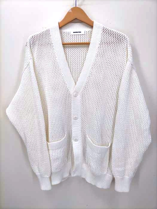 monkey time＞ CTN MESH V NECK CARDIGAN/カーディガン