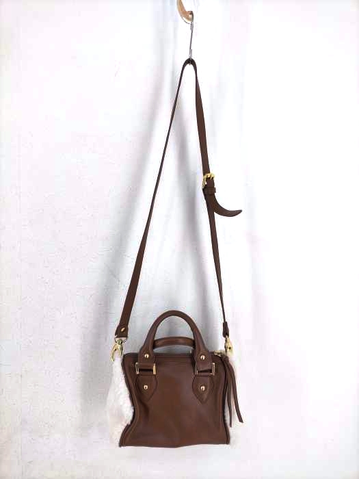 USED古着(ユーズドフルギ) PIETRO NYC 2WAY レザーファーショルダーバッグ レディース 表記無