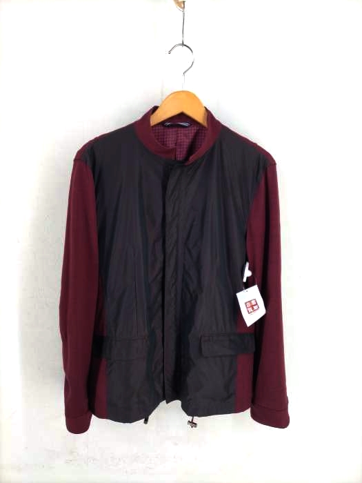 LANVIN en Bleu(ランバンオンブルー) ナイロン切替ニットジャケット メンズ JPN：48