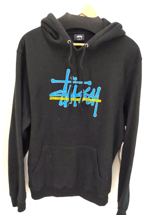 ステューシー Stussy ロゴプリントプルオーバーパーカー メンズ JPN：M