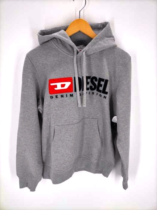 ディーゼル DIESEL ロゴ刺繍プルオーバーパーカー メンズ JPN：M