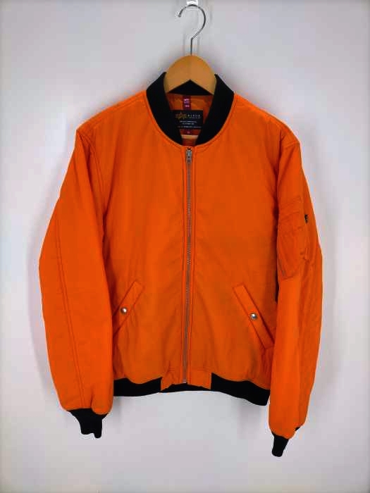 アルファインダストリーズ ALPHA INDUSTRIES ライトMA-1 ペーパータッチ フライトジャケット メンズ JPN：XL