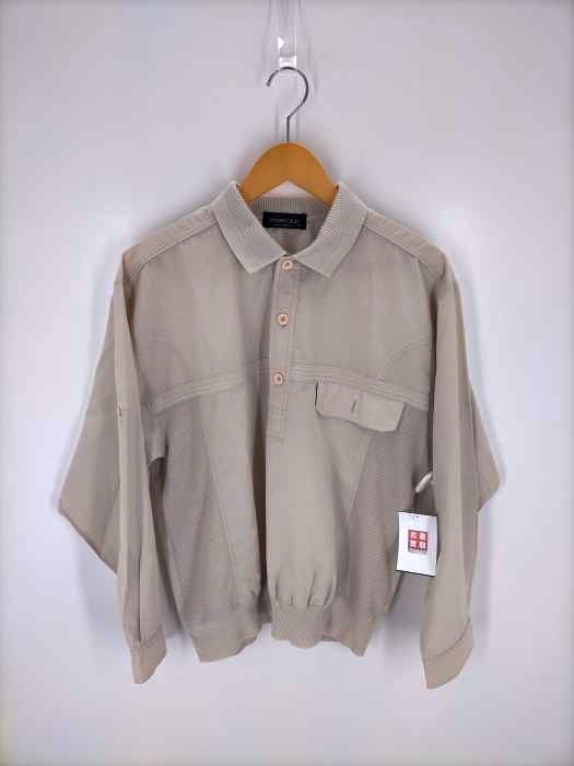 ユーズドフルギ USED古着 exas club フラップポケットロングスリーブポロシャツ メンズ JPN：M