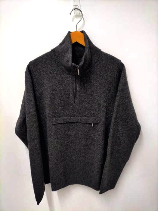 ダルミネ DALMINE {{MAGLIFICIO DALMINE}} MADE IN ITALY ハーフジップカシミヤニット メンズ 表記無
