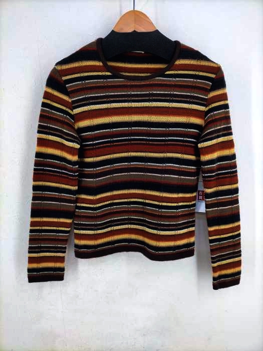 ミッソーニスポーツ MISSONI SPORTS ITALY製 ボーダーニット レディース 表記無