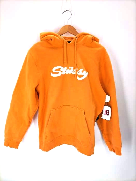 ステューシー Stussy パイルロゴプルオーバーパーカー メンズ JPN：M