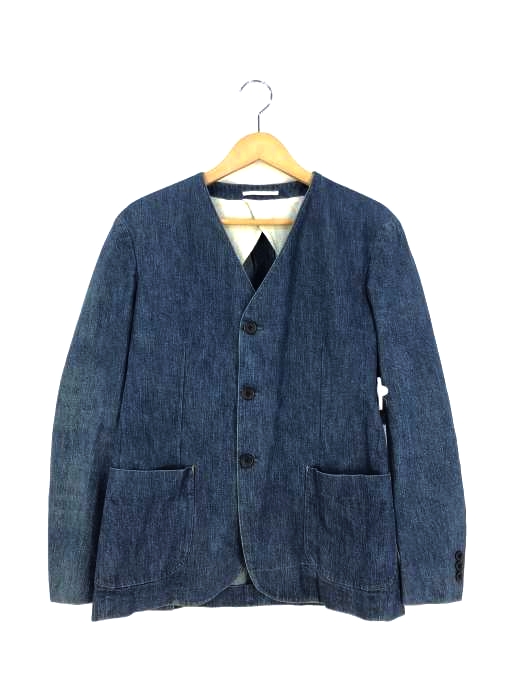 ユナイテッドアローズ UNITED ARROWS White Label デニム 3Bノーカラージャケット メンズ  48
