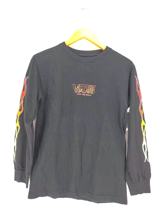 バンズ VANS ファイヤーパターン ロングTシャツ メンズ JPN：S