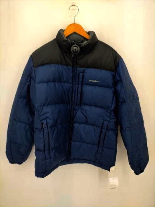 エディーバウアー Eddie Bauer バイカラーダウンジャケット メンズ  M