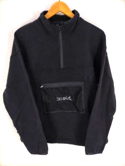 X-girl(エックスガール) 20AW MESH POCKET HALF ZIP SWEAT レディース トップス スウェット・トレーナー