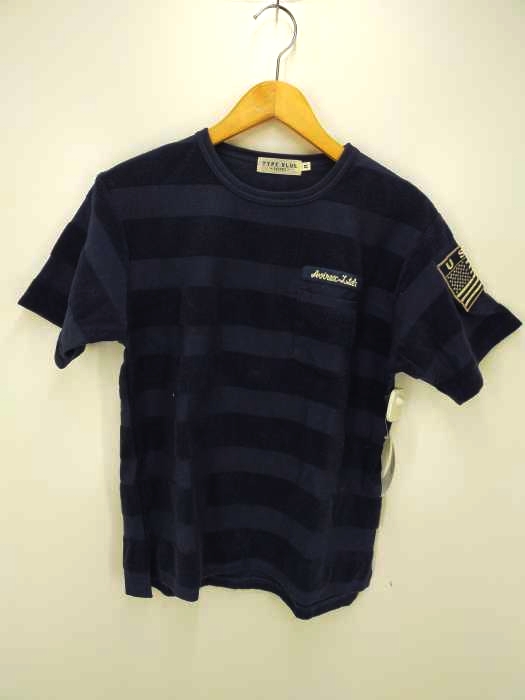 TYPE BLUE by AVIREX(タイプブルー アヴィレックス) PILE BORDER POCKET T-SHIRT メンズ JPN：M