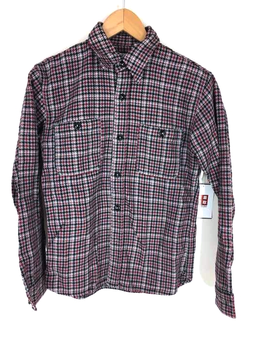 FLAT HEAD(フラットヘッド) GLORY PARK 千鳥格子柄 コットン シャツ メンズ US：34 US：34