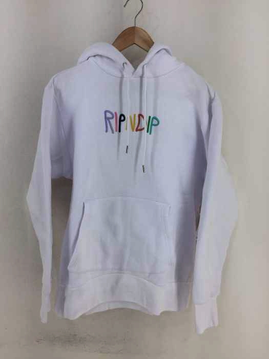 RIPNDIP(リップンディプ) ロゴ刺繍プルオーバーパーカー メンズ JPN：S