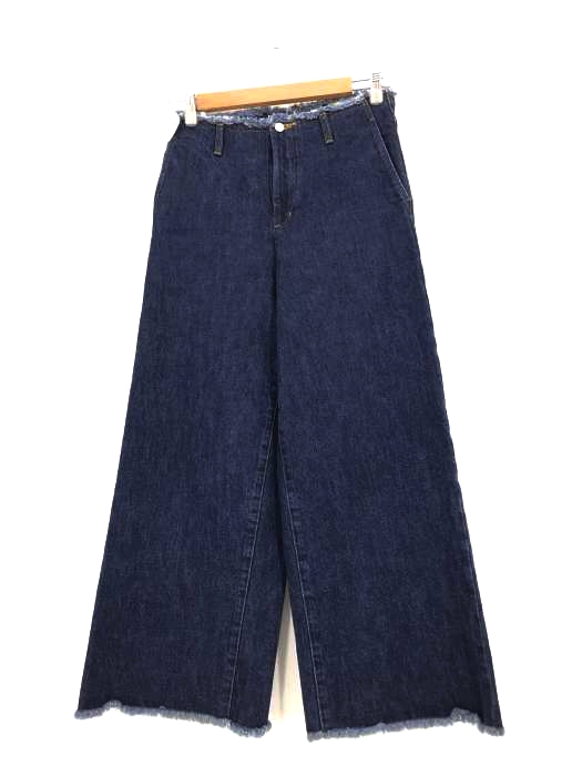 spick&span(スピックアンドスパン) ダメージ加工ワイドデニムパンツ レディース JPN：2