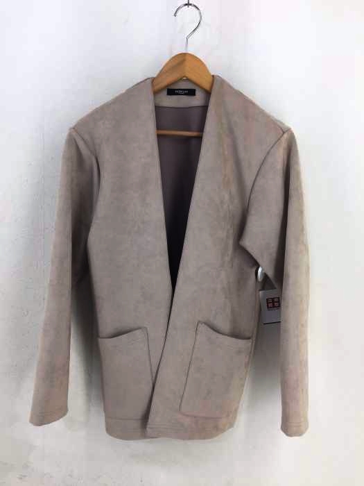 MORGAN HOMME(モルガンオム) フェイクスウェード ノーカラージャケット メンズ JPN：M
