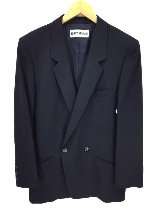 ISSEY MIYAKE(イッセイミヤケ) 銀タグ ダブルテーラードジャケット レディース JPN:M