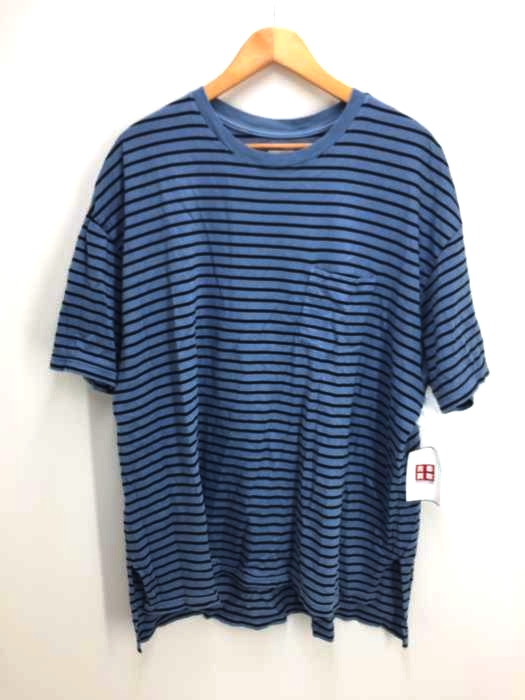 YSTRDYs TMRRW(イエスタデイズトゥモロー) OVERDYED BORDER BAGGY TEE SS メンズ JPN：L