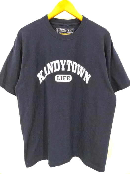 USED古着(ユーズドフルギ) KANDY TOWN COLLEGE LOGO TEE Tシャツ メンズ JPN：XL