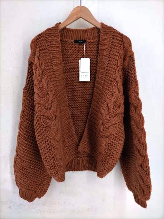 rienda(リエンダ) HANDMADE Knit Cardigan レディース  FREE