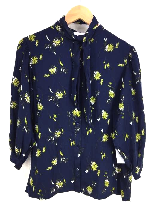 moussy(マウジー) PUFF SLEEVE TIE BLOUSE レディース FREE