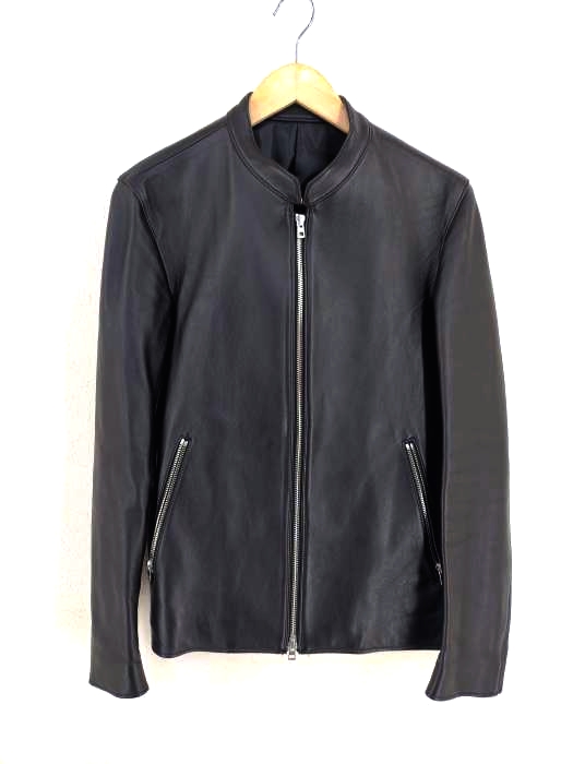 LIDnM(リドム) シープレザーシングルライダース メンズ JPN：M