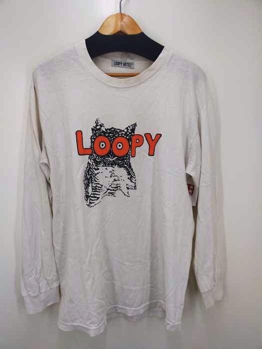 LOOPY HOTEL(ルーピーホテル) WISM EX LOOPERS L/S フクロウ 長袖ロングスリーブTシャツ メンズ 表記無