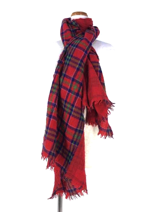 Vivienne Westwood(ヴィヴィアンウエストウッド) オーブ刺繍 チェックマフラー レディース 表記無