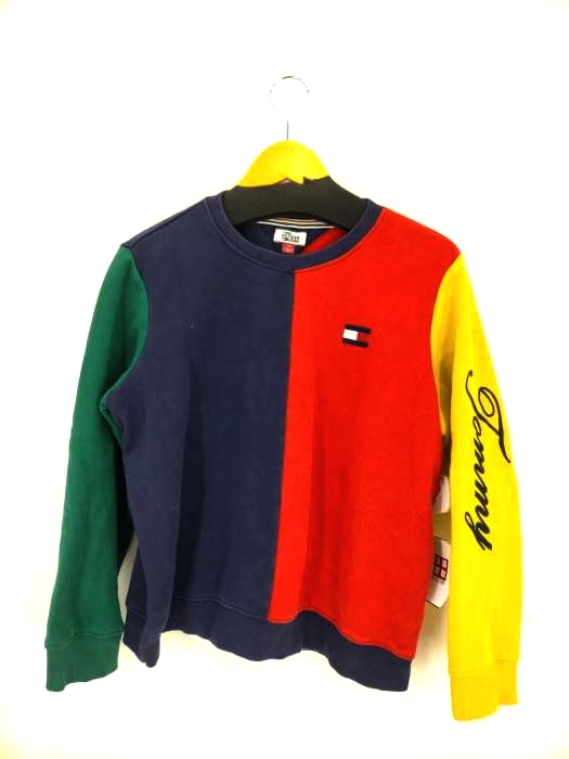 TOMMY HILFIGER(トミーヒルフィガー) 切替 クルーネックスウェット レディース JPN：L