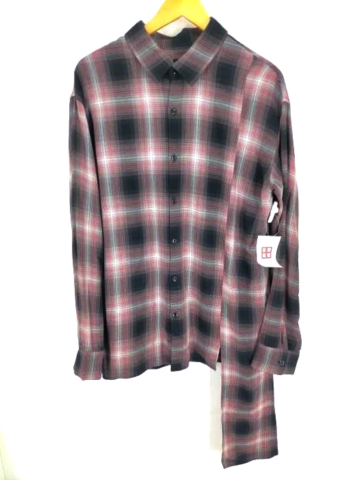 ラッドミュージシャン LAD MUSICIAN ASYMMETRY SHIRT オンブレチェックシャツ メンズ  42