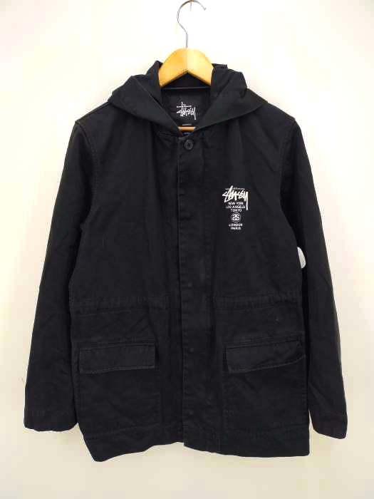 ステューシー Stussy WORLD TOUR バックプリントフーデットジャケット メンズ  M
