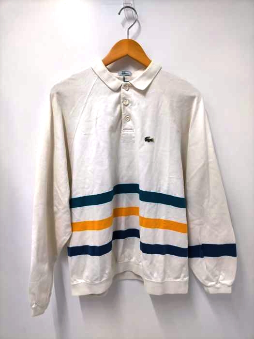 アイゾッドラコステ IZOD LACOSTE 90S MADE IN KOREA ボーダーポロシャツ メンズ import：L