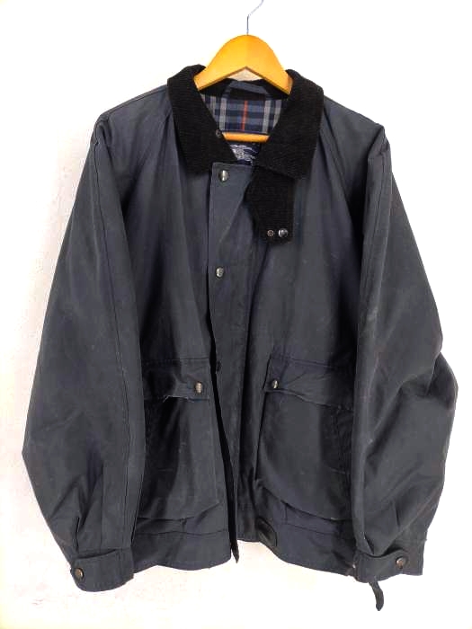 バーバリーズ BURBERRYS 90S オイルドジャケット 裏ノバチェック CLIXZIP メンズ 表記無