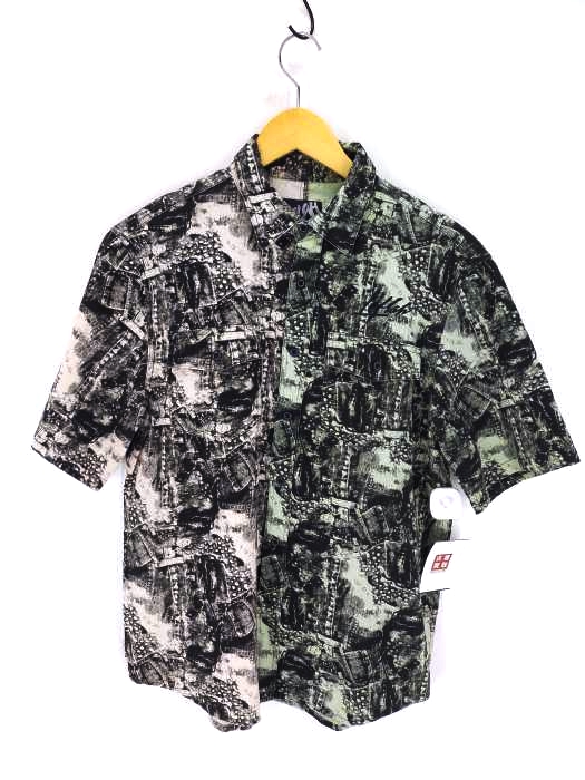 レフラー Leflah 総柄半袖ワークシャツ メンズ  XL