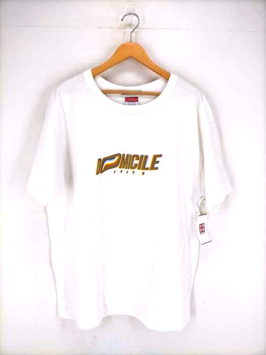 ドミサイル DOMICILE TOKYO ロゴ刺繍半袖Tシャツ メンズ JPN：L