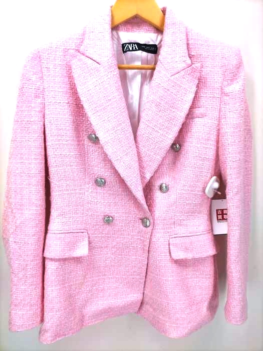 ザラ ZARA ツイードダブルジャケット レディース JPN：S