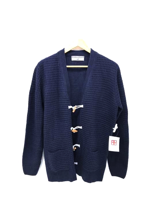 USED古着(ユーズドフルギ) エルボーパッチ付きトグルカーディガン メンズ JPN：L