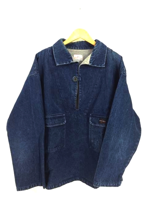 USED古着(ユーズドフルギ) mat de misaine フレンチプルオーバーデニムジャケット メンズ アウター ジャケット
