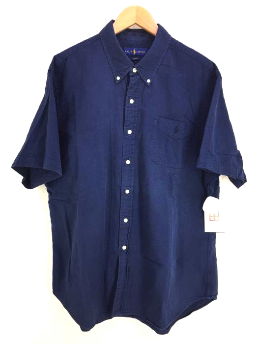 RALPH LAUREN(ラルフローレン) SLIM FIT シアサッカー 半袖ポケットシャツ メンズ  XXL