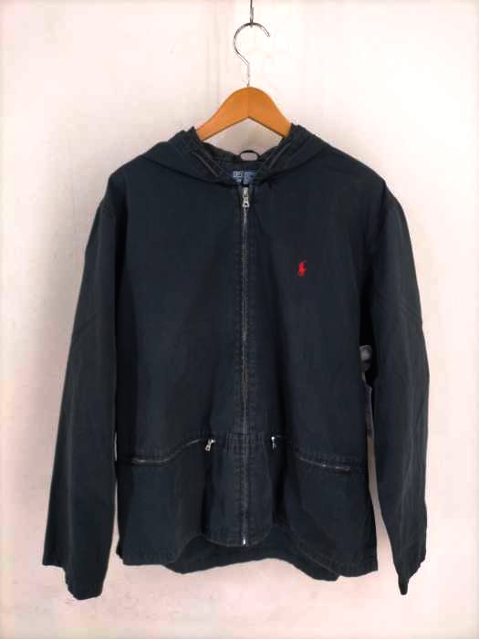 Polo by RALPH LAUREN(ポロバイラルフローレン) 90S ririジッパー ジップアップパーカー メンズ import：M