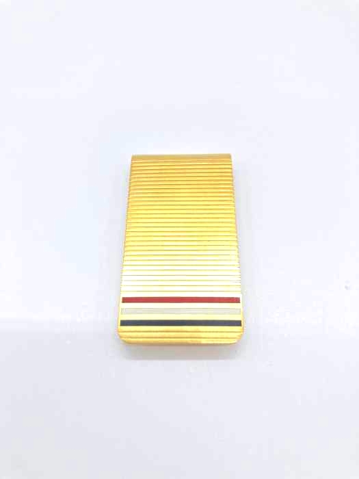 THOM BROWNE(トムブラウン) MONEY CLIP ロゴ刻印トリコロールマネークリップ メンズ 表記無