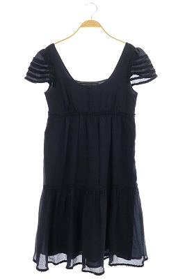 Marc by Marc Jacobs(マークバイマークジェイコブス) ブラウス チュニック ショートスリーブ シルク 2 紺 ネイビー /AO ■OS レディース  2（日本サイズM相当）