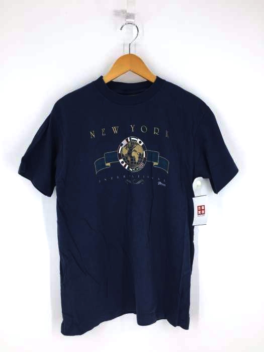 USED古着(ユーズドフルギ) USA製 NEW YORK INTERNATIONAL プリントTシャツ メンズ JPN：L