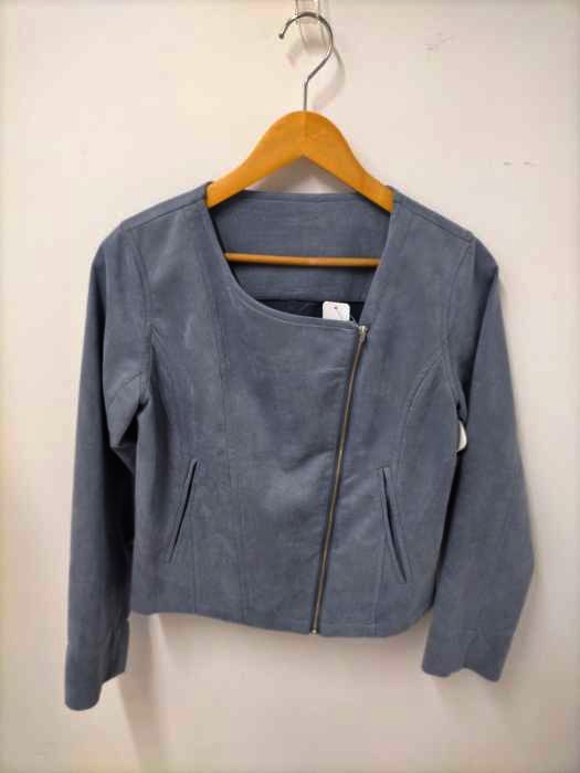 FLAGA BASICA(フラガベイシカ) フェイクスウェードノーカラーライダースジャケット レディース JPN：M