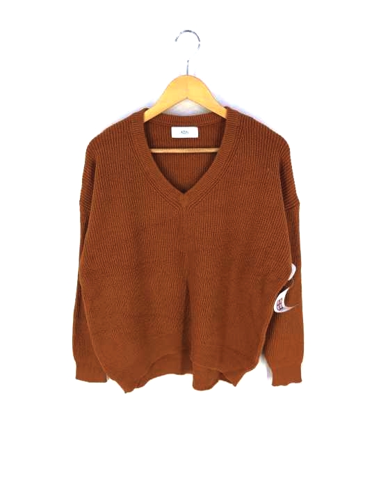 AZUL by moussy(アズールバイマウジー) V NECK LOOSE KNIT TOPS レディース  S