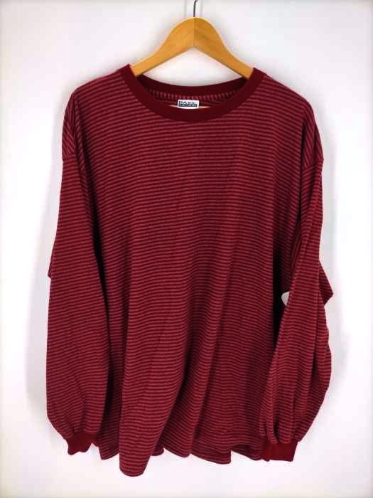 BASIC EDITIONS(ベーシックエディションズ) USE製 オーバーサイズボーダークルーネックロングスリーブtシャツ メンズ JPN：XL
