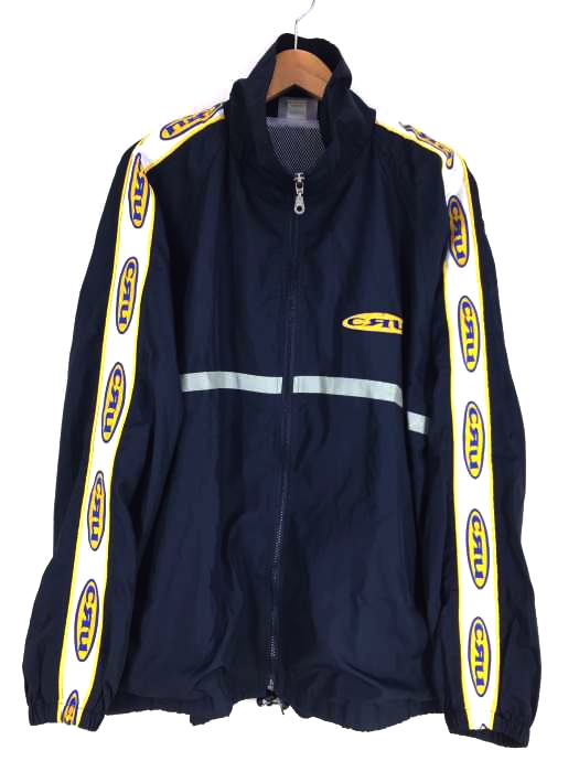 USED古着(ユーズドフルギ) {{CRU DESIGNS}} USA製 テープロゴトラックジャケット メンズ  L