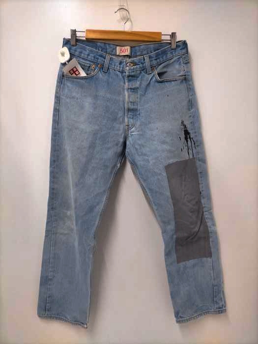 Levis(リーバイス) 501 リメイクストレートデニム ペンキ加工 メンズ  W35 L34